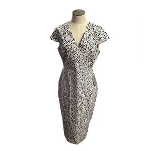 Brand new Alexia Admor Women’s white polka dot dress - size 8